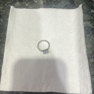 Pandora aquamarine birthstone ring